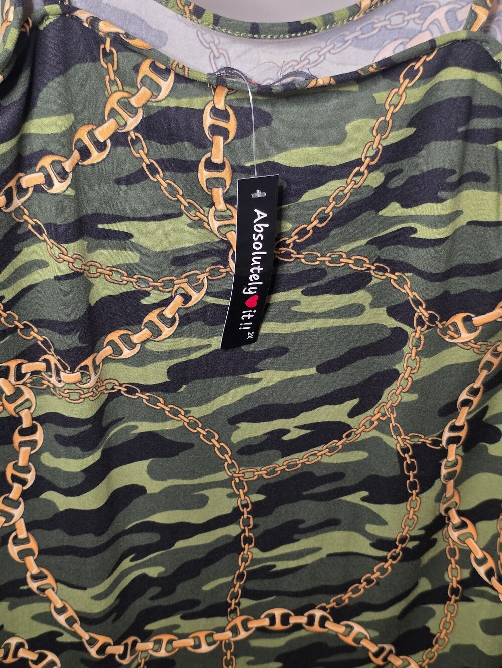 Camo & Chain Slip/Tank Dress - Picture 5 of 6